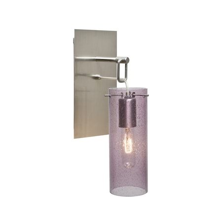 Besa Lighting Juni 10 Wall Pendant, Plum Bubble, Satin Nickel, 1x60W Incandescent 1WP-JUNI10PL-SN